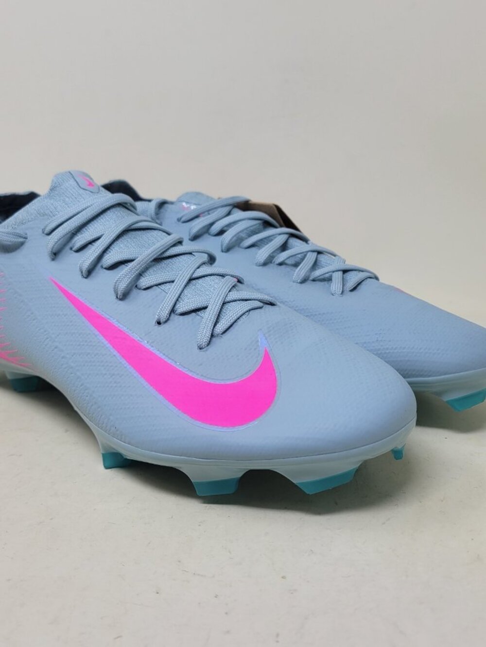 Nike Zoom Mercurial Vapor 16 Pro FG Grey Pink Blue Miami Sz 10 Soccer FQ8686-301
